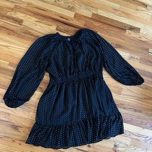 Black glittery dress